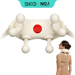 SKG Neck Massager with Heat, 6D Portable Deep Tissue Neck Massager, Cordless Electric Cervical Massager Women Men Gifts