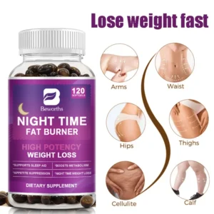 120pcs Night Time Fat Burnner Capsule for  Loss Weight