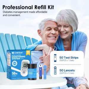 LinkSun G-425-1/-2/-3 Glucosemeter Monitor Complete Kit